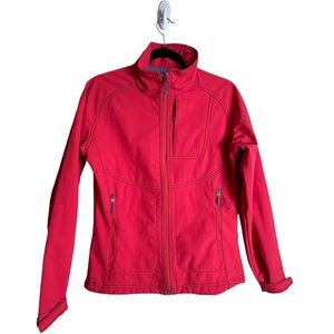Woolrich Womens Radius Softshell Water Repellent Jacket in Amaryllis Size Medium